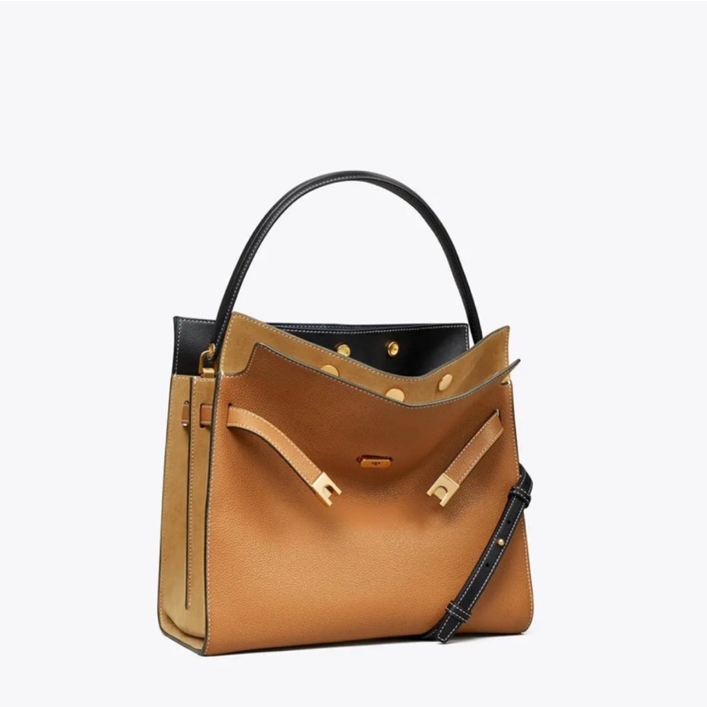 Like new Tory Burch Lee Radziwill Double tote bag - "Tigers Eye"